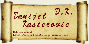 Danijel Kašterović vizit kartica